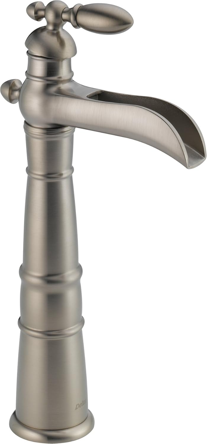 Authentic Crazy Deals Delta Faucet Victorian Vessel Sink Faucet, Single Hole Bathroom Faucet Brushed Nickel, Waterfall Faucet, Single Handle, Stainless 754LF-SS Hottest Sales Delta Faucet Victorian Vessel Sink Faucet, Single Hole Bathroom Faucet Brushed Nickel, Waterfall Faucet, Single Handle, Stainless 754LF-SS