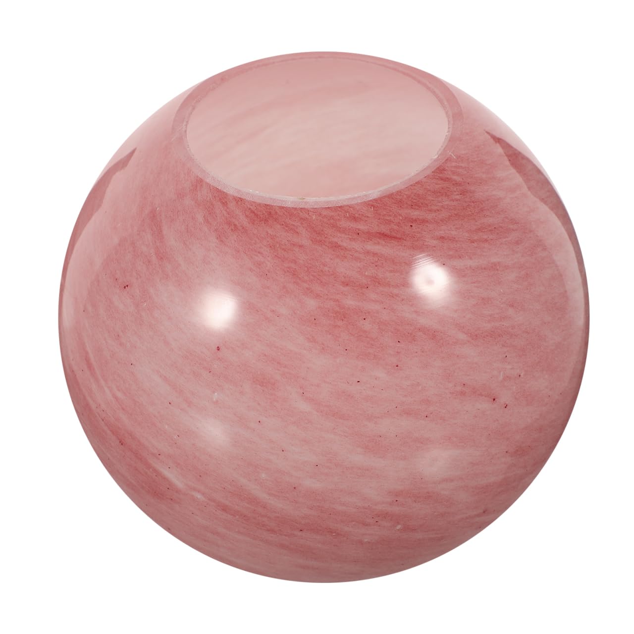 MOLUCKFU Replacement Globe Lampshade Pink Ball Lamp Shade 4.7 Inch Round Glass Shade for Pendant Lighting Fixture Indoor Decor