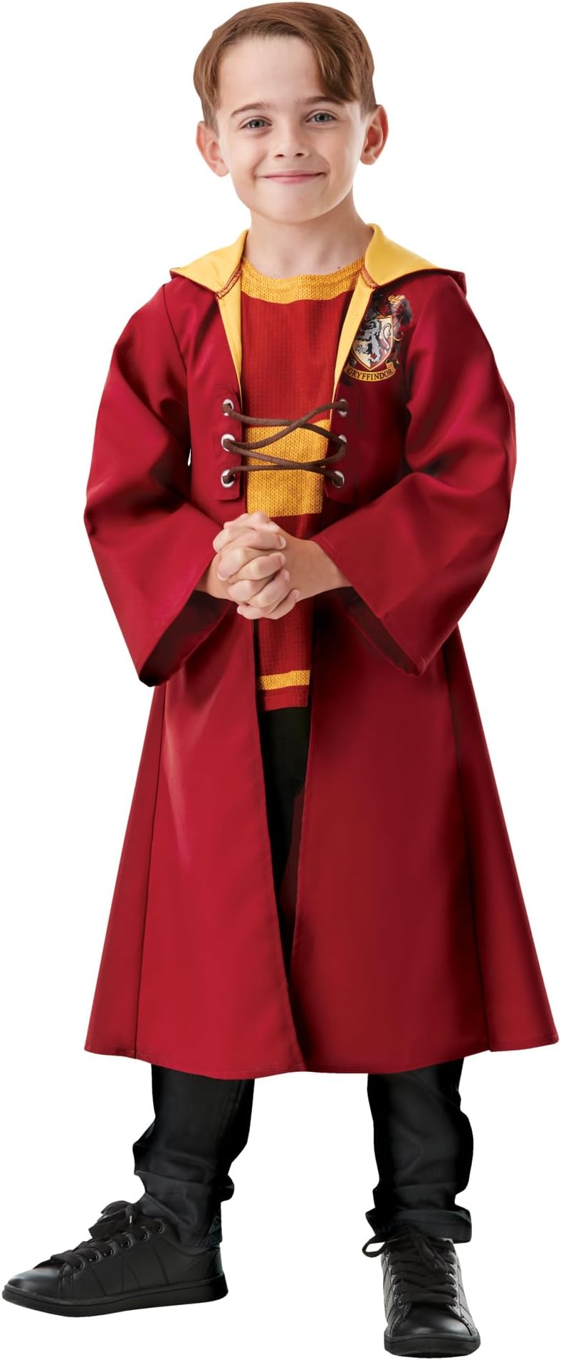 Rubies Official Harry Potter Quidditch Robe Costume for Kids – Hooded Robe with Faux Jumper for Wizard Play