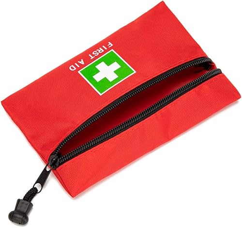 Miniatura 10 de Bolsa de emergencia roja  Pequeña bolsa de rescate de viaje para automóvil, hogar, oficina, cocina, al aire libre  Bolsa de primeros auxilios vacía