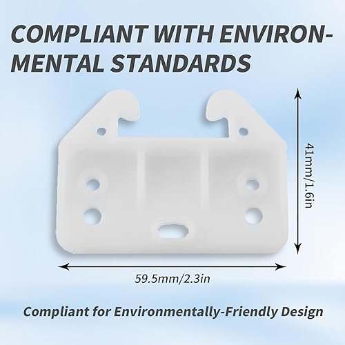 Miniatura 7 de 12 guías de plástico para cajones de montaje central, soportes de guía de cajones de repuesto para armarios y aparadores