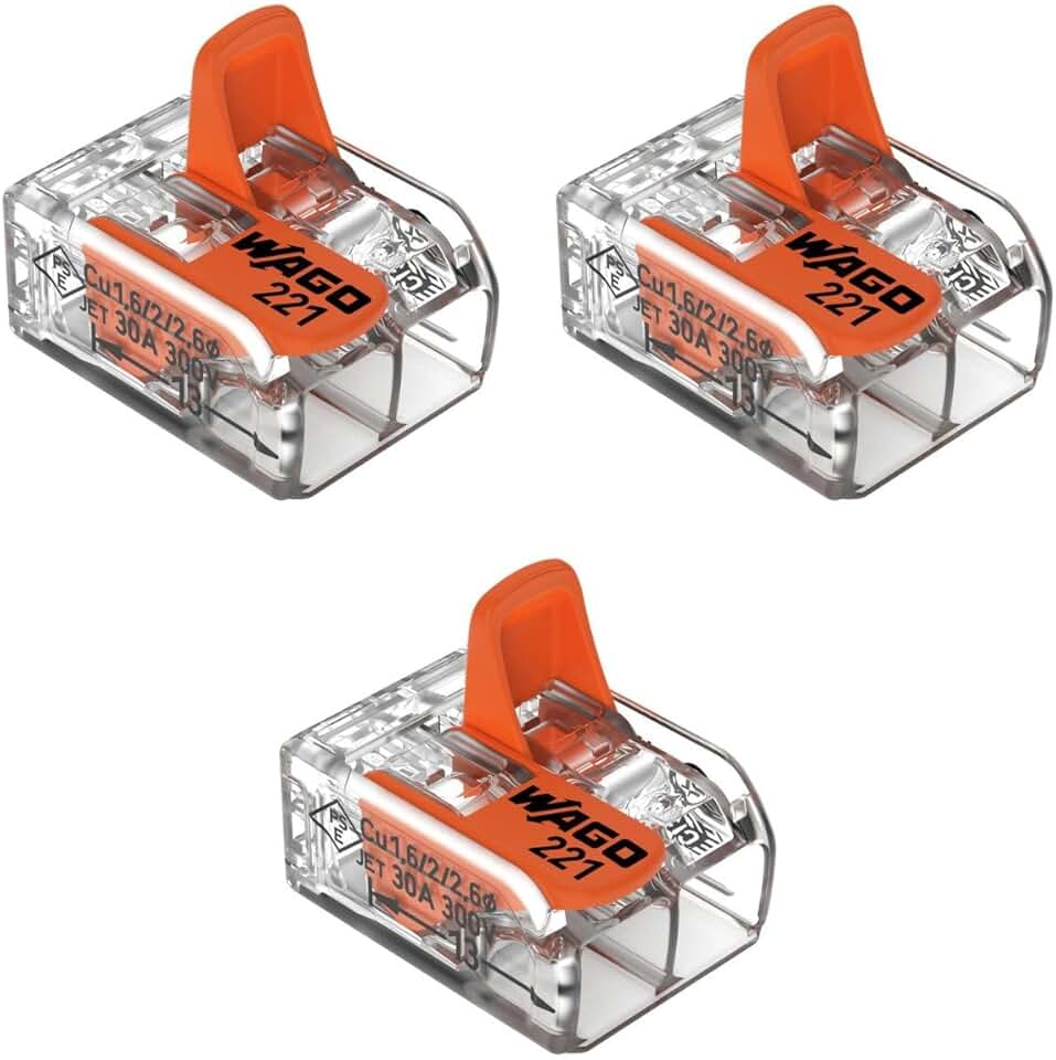 Kit 3 Conector Wago Emenda 2 Fios Mod. 221-612