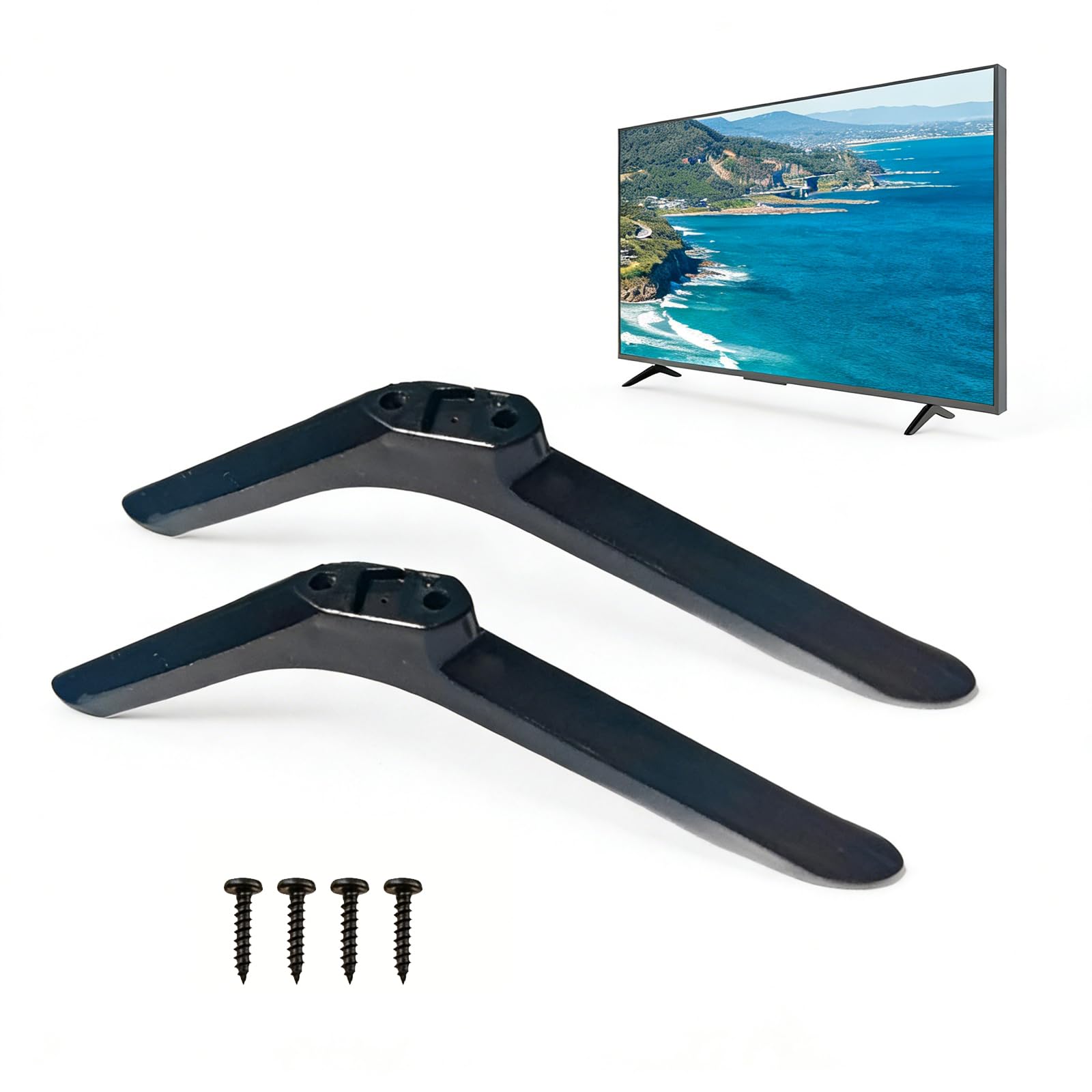 2PCS Universal TV Stand Legs, Compatible 32 Inch Smart TVs, Anti-Slip Stable Replacement TV Base-image-33