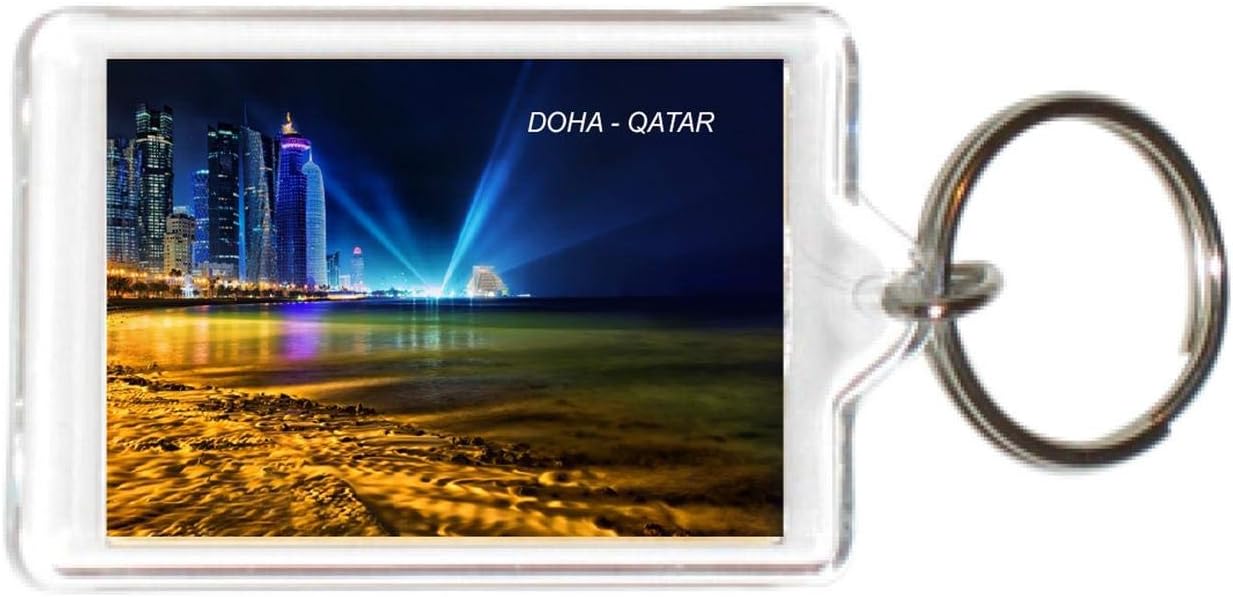 Qatar Acrylic KeyChains KeyRings Holders