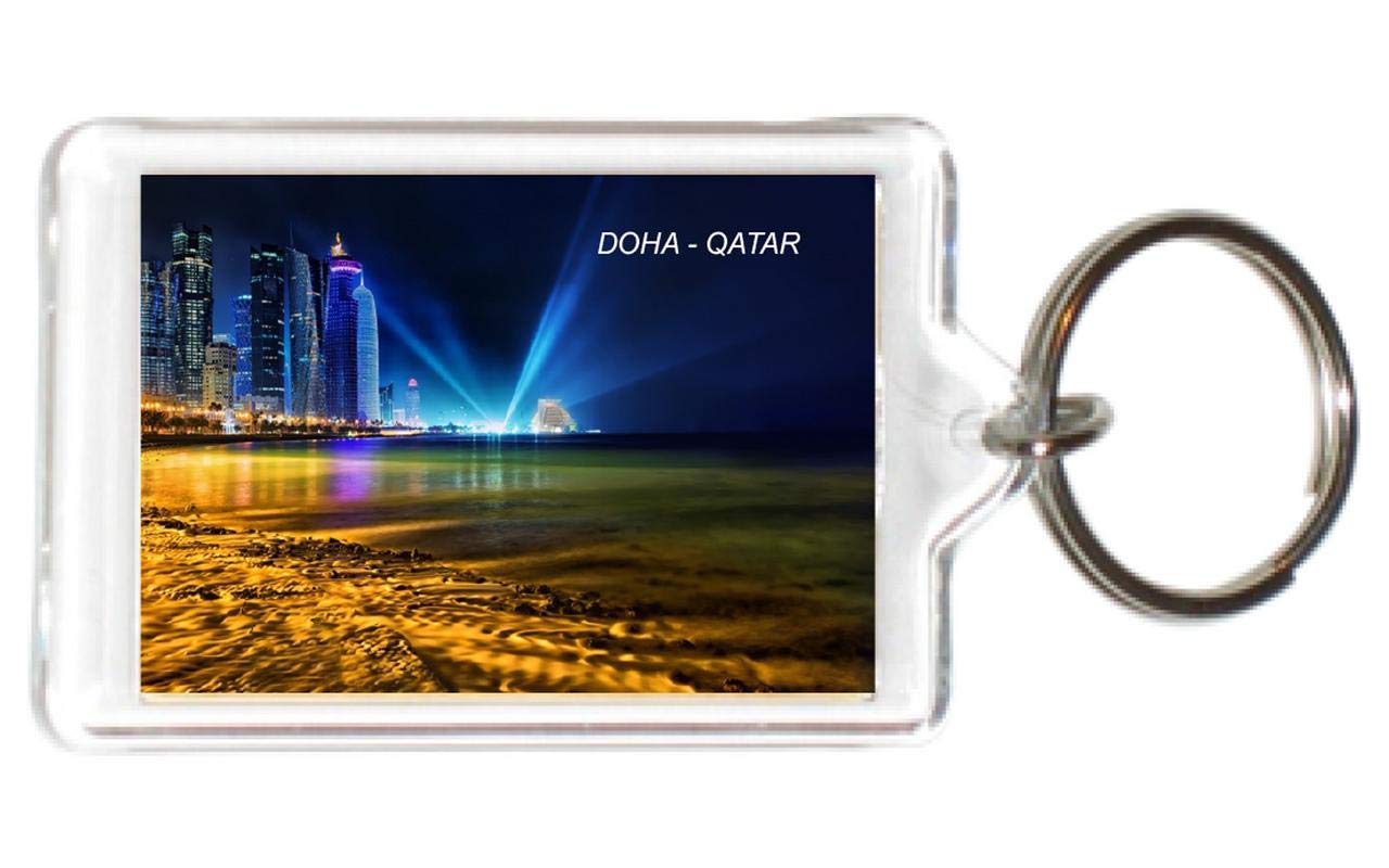 Buy Qatar Acrylic Keychains KeyRings Holders (3 Piece, Style Doha