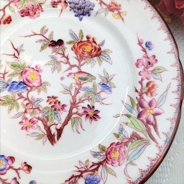 Amazon.co.jp: フランスアンティーク サルグミンヌミントン プレート1