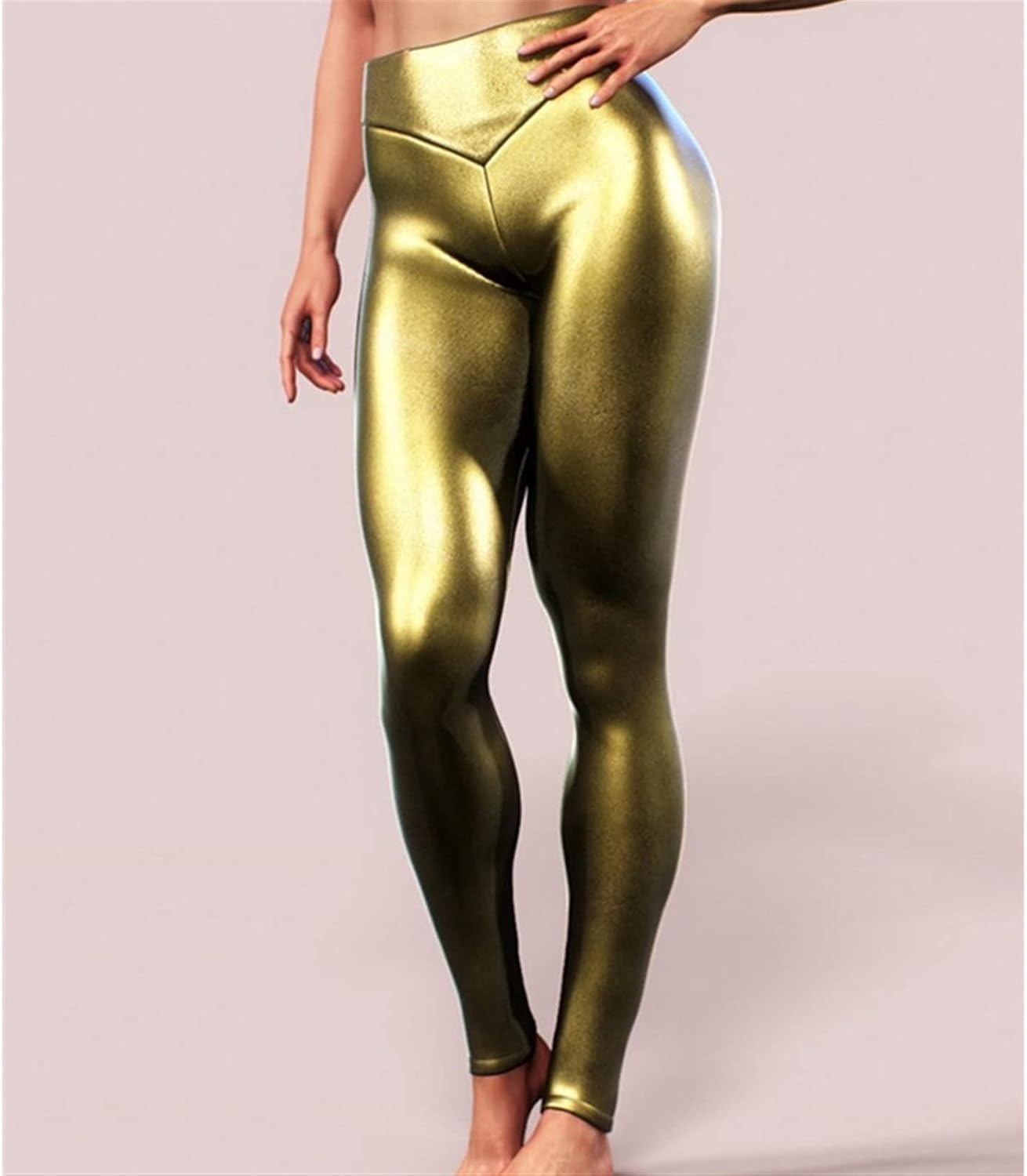 Women Leggings High Waist Artificial 