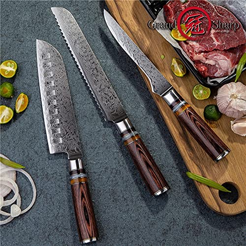 Set Cuchillos Cocina 3 Piezas Acero Aleación miniatura 2