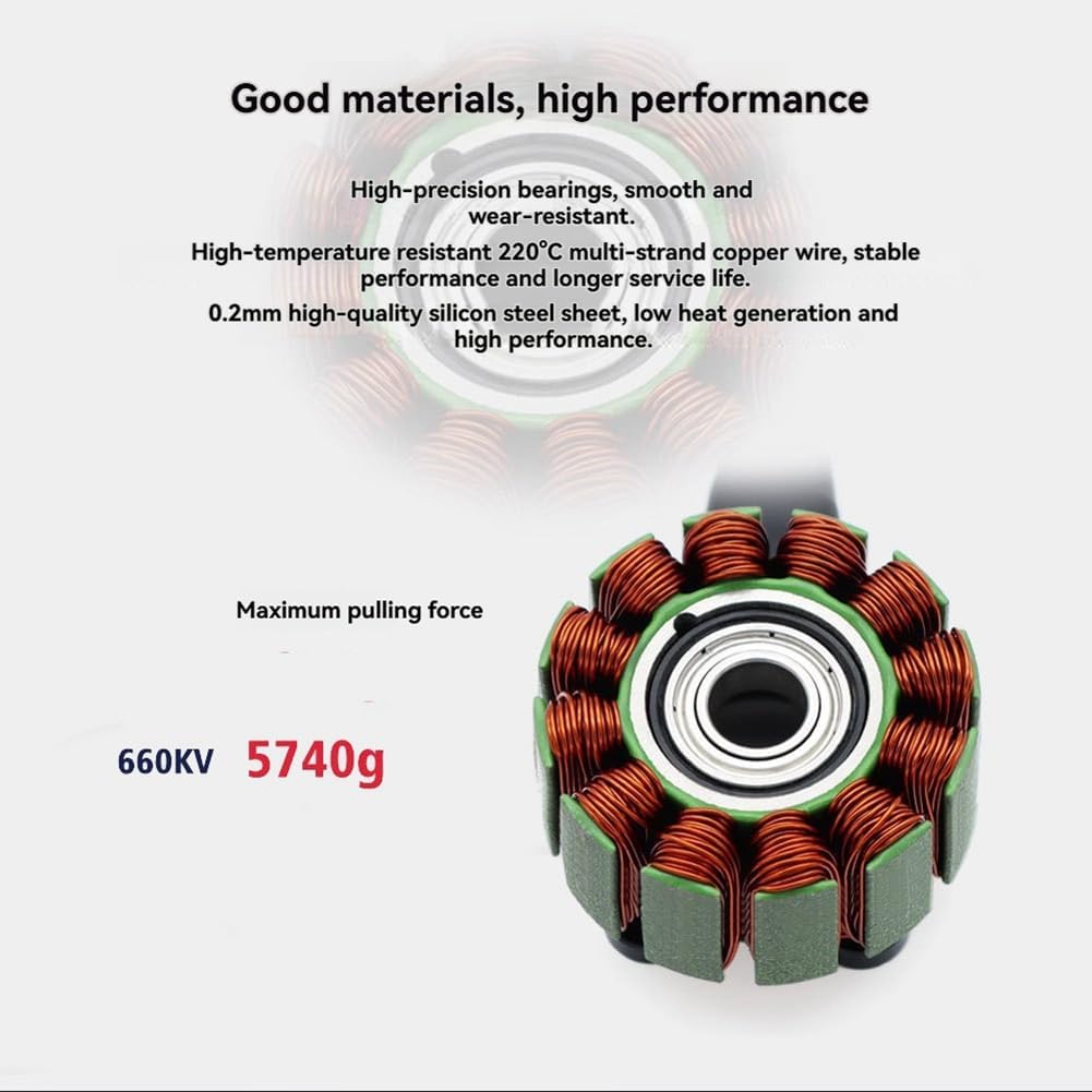 B4214 660KVブラシレスモーターマルチアキシスモーターM6シャフト高効率FPV RC FPVフリースタイルドローン用ブラシレ