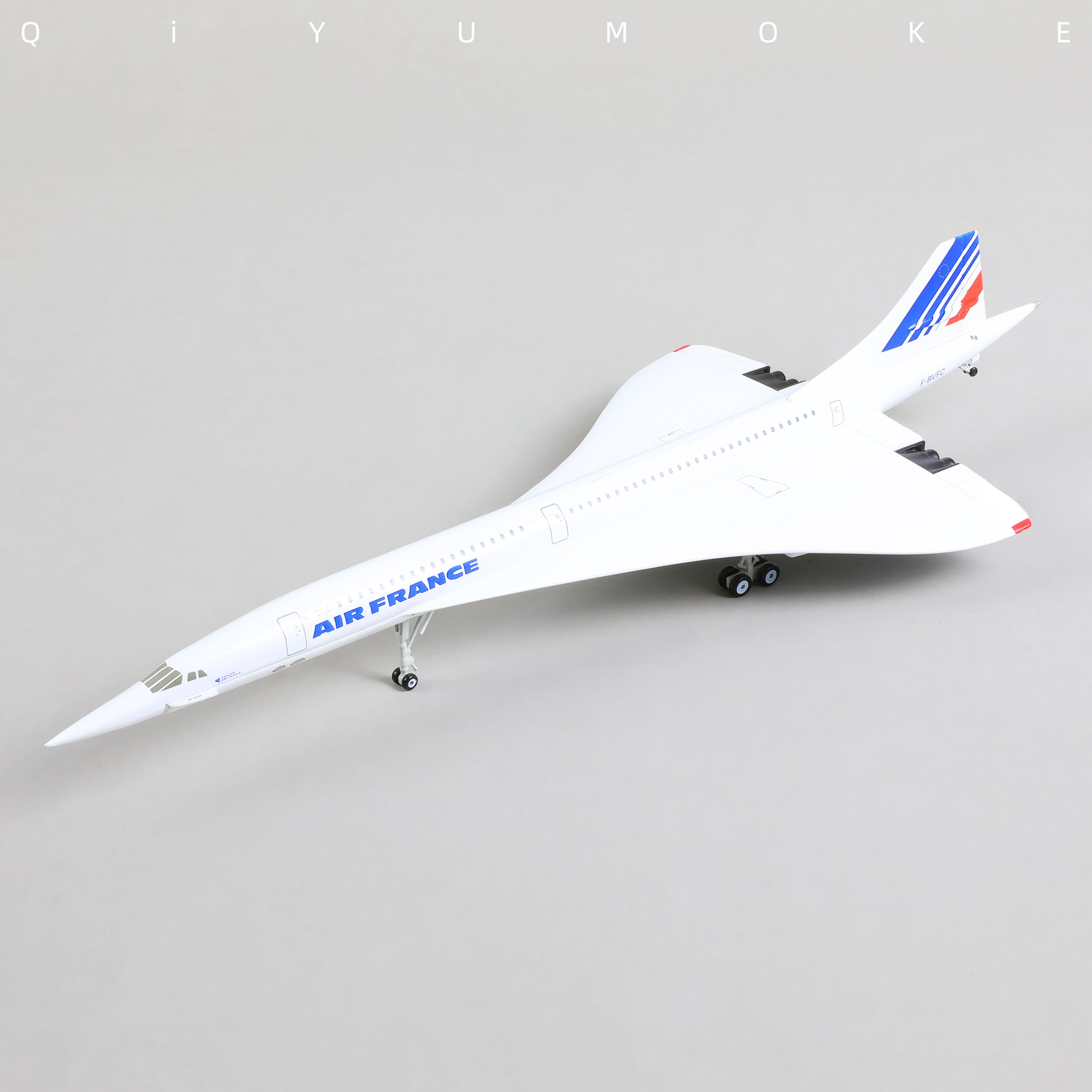 QIYUMOKE 1:200 Scale Die-cast Metal Concorde Airplane - Air France Edition, 07.air France 1/200, 1/200 - Image 4