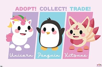 Trends International Adopt Me! - Adopt, Collect, Trade Wall Poster, 34L x 22.4W, Premium Unframed Version