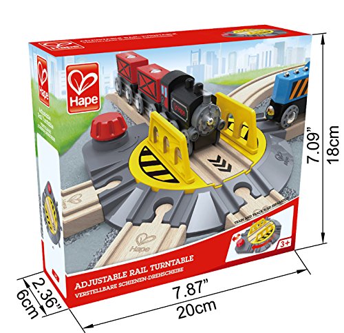 Hape Eisenbahn Verstellbare Schienen-Drehscheibe, ab 3 Jahren