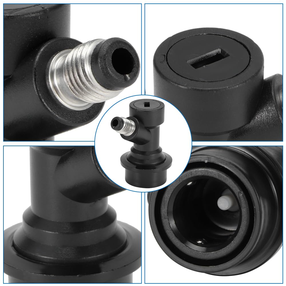 Kit de déconnexion à bille, 2pcs 1/4" Ball Lock MFL Gas&Liquid Beer Keg Disconnects Set pour connecteurs de liquide Homebrew Beer Soda Keg