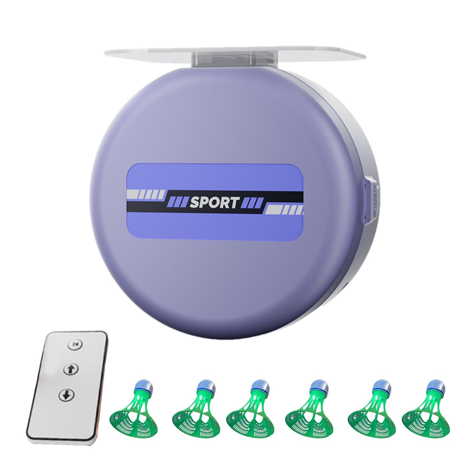 Badminton Rebound Training Automatico Rebound Badminton Trainer - Addestratore per badminton regolabile | Attrezzatura per allenamento Badminton Rebound Regolabile Badminton Rebound, Attrezzatura da