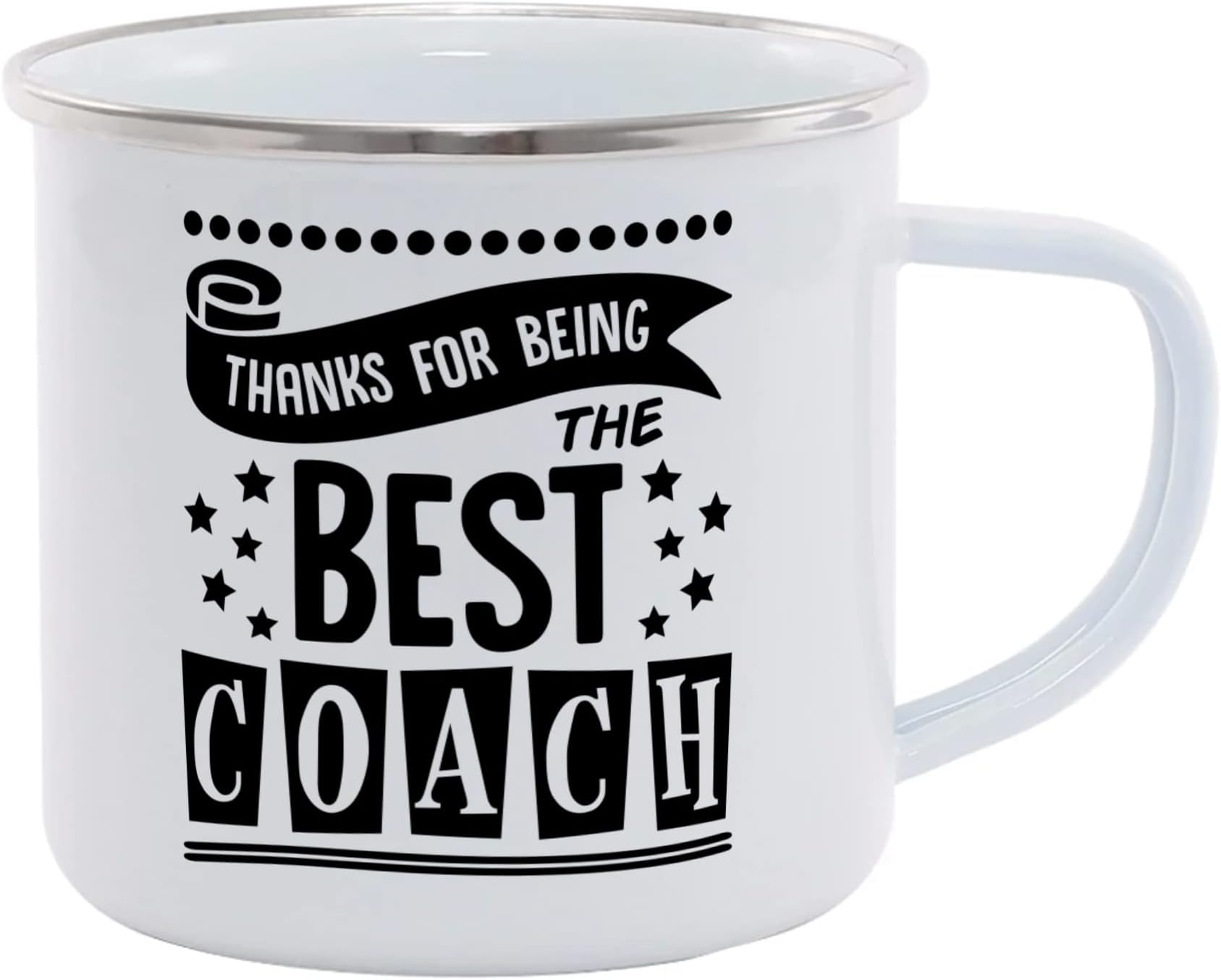 Hippowarehouse Personalised (Insert Custom Name Here) Thanks for Being The Best Coach Printed Mug Various Colour Options Ceramic Cup Kitchenware 11oz