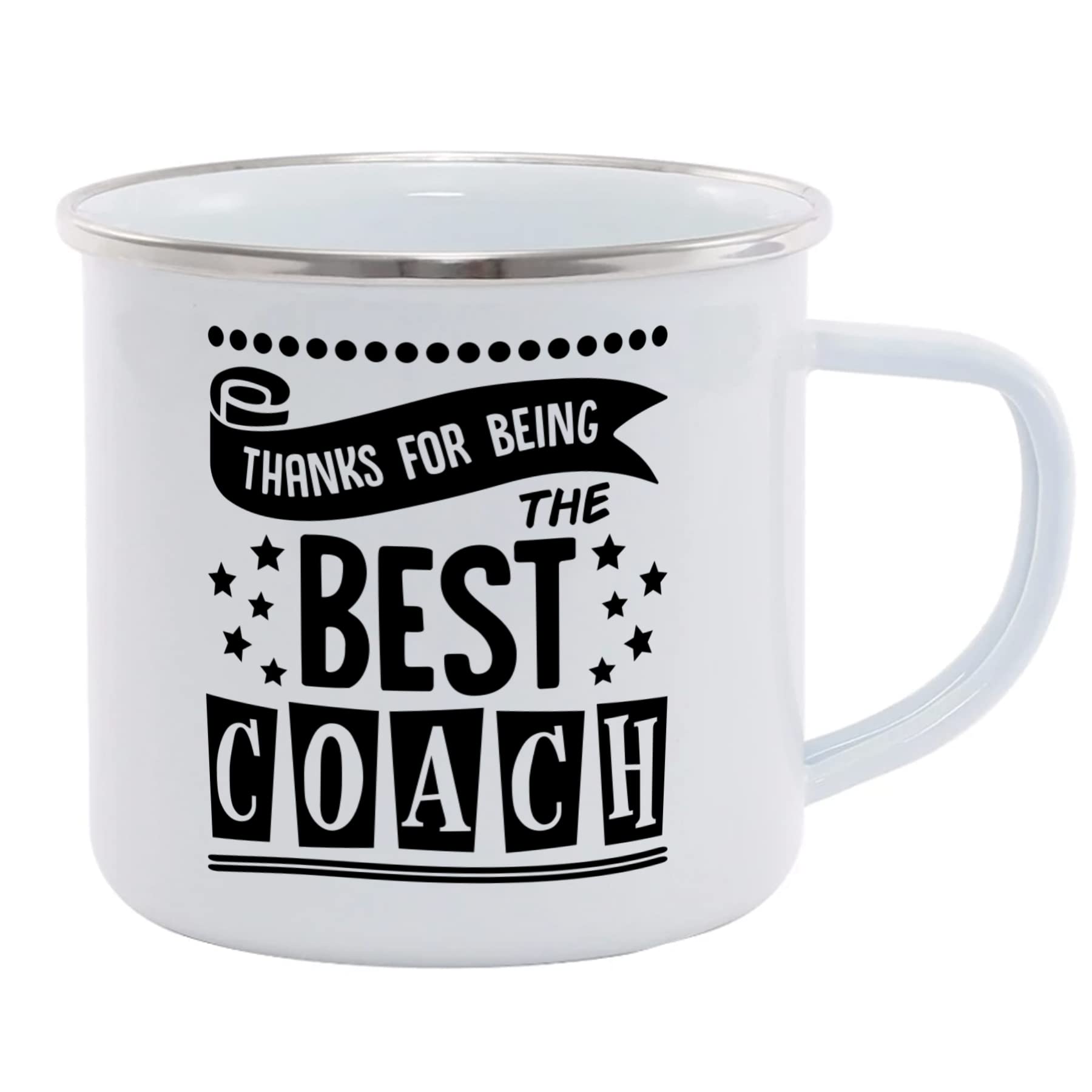 Hippowarehouse Personalised (Insert Custom Name Here) Thanks for Being The Best Coach Printed Mug Various Colour Options Ceramic Cup Kitchenware 11oz