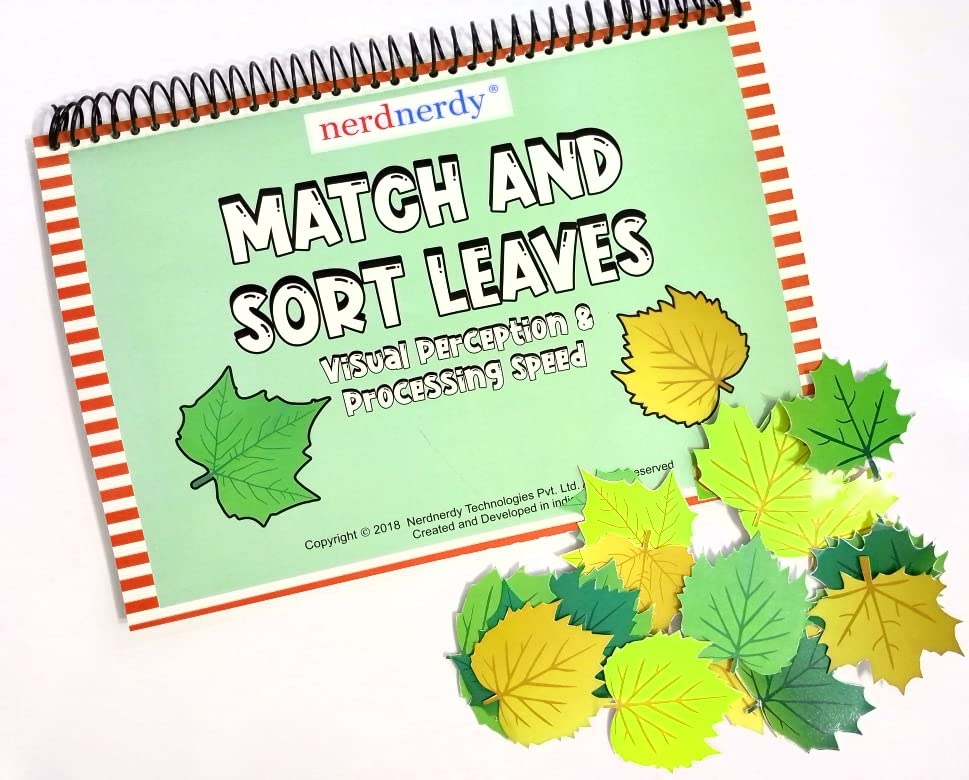 NerdNerdy Match and Sort Leaves, Visual Puzzle, Logical Activity, Brain Game, Visual Skills, Higher Order Thinking, Improve Cognitive Ability,matching flash cards for autism ,logical thinking activities for kids,iq games (B09G6K8C5W) Amazon Price History, Amazon Price Tracker