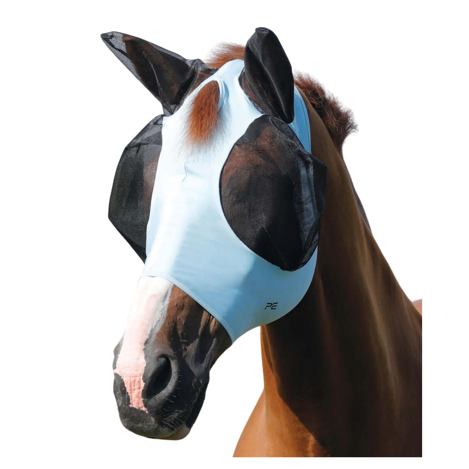 Premier Equine Comfort Tech Lycra Fly Mask Medium Blue
