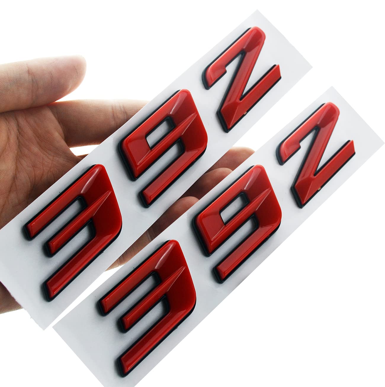 392 Emblem Badges - Chrome Black 3D Raised Fender Decals With Strong Adhesive (Pair)