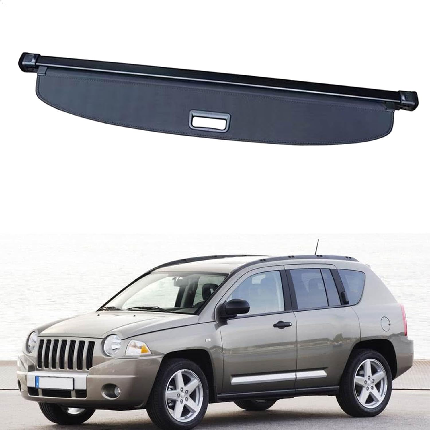 Retractable Car Trunk Cargo Cover Privacy Security Storage Shade,Compatible with Compass 2009-2011