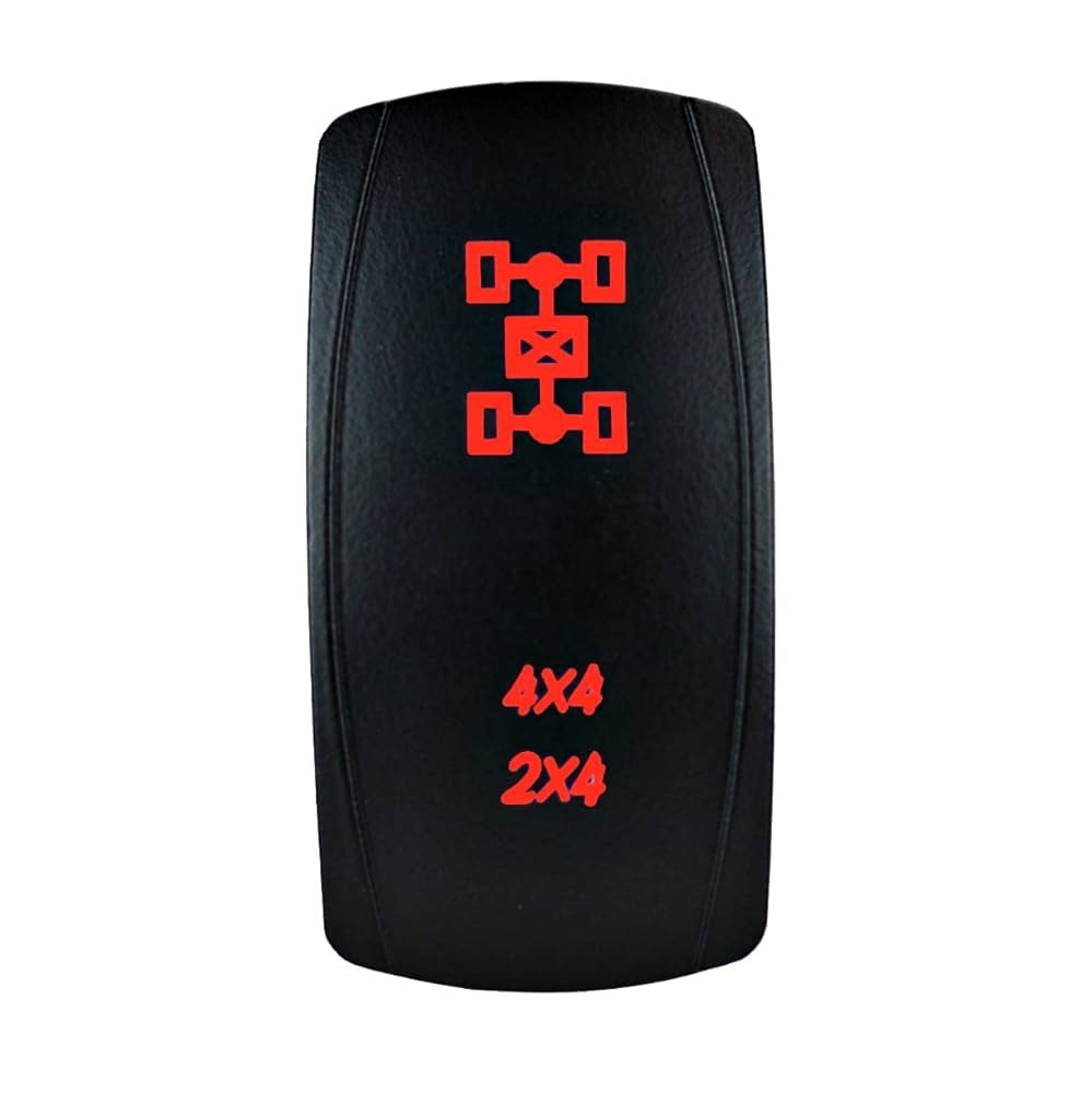 Amazon.com: STV Motorsports Laser Red Rocker Switch 4x4/2x4