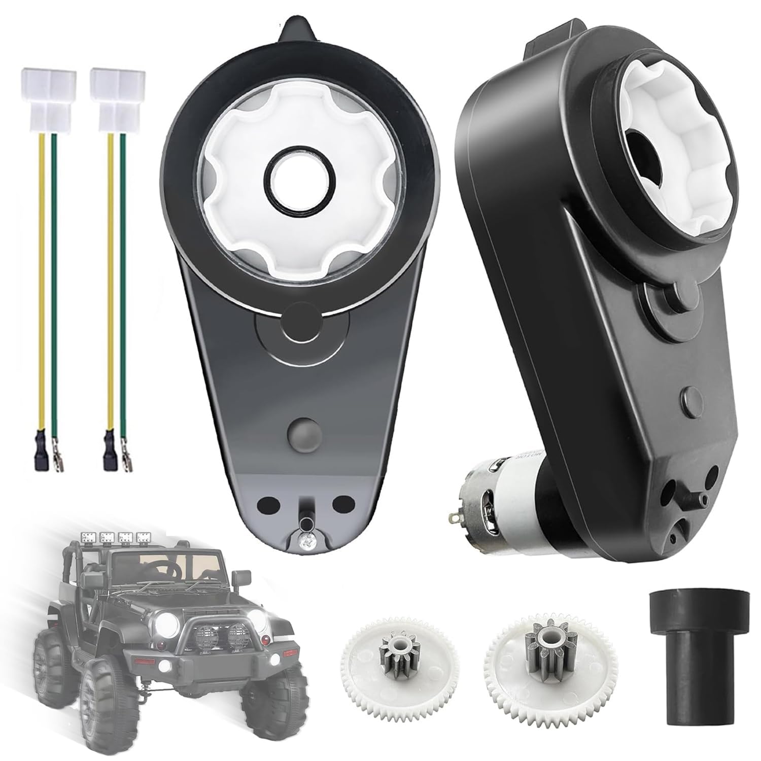 2Pack 12V RS550 Motor Gearbox