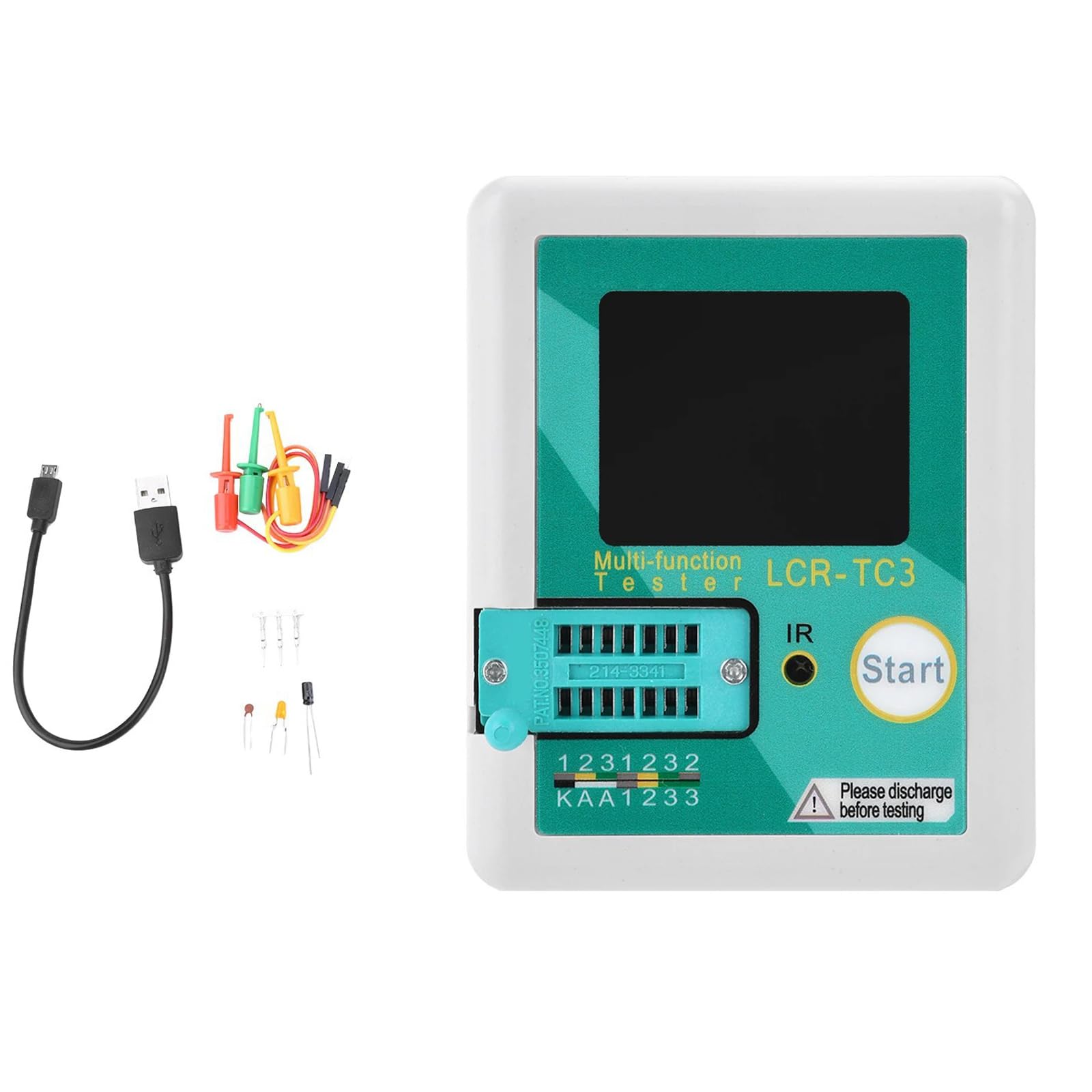 Professional TC3 Transistors Tester with Receiver and LED Indicators for Accurate Parameters Analysis Educational Electronics Tester