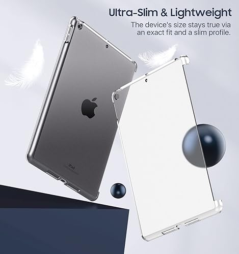 Miniatura 5 de MoKo Case Fit - Funda para iPad de 9ª generación 2021/iPad de 8ª generación 2020/iPad 7ª generación 2019, cubierta trasera de plástico duro delgado