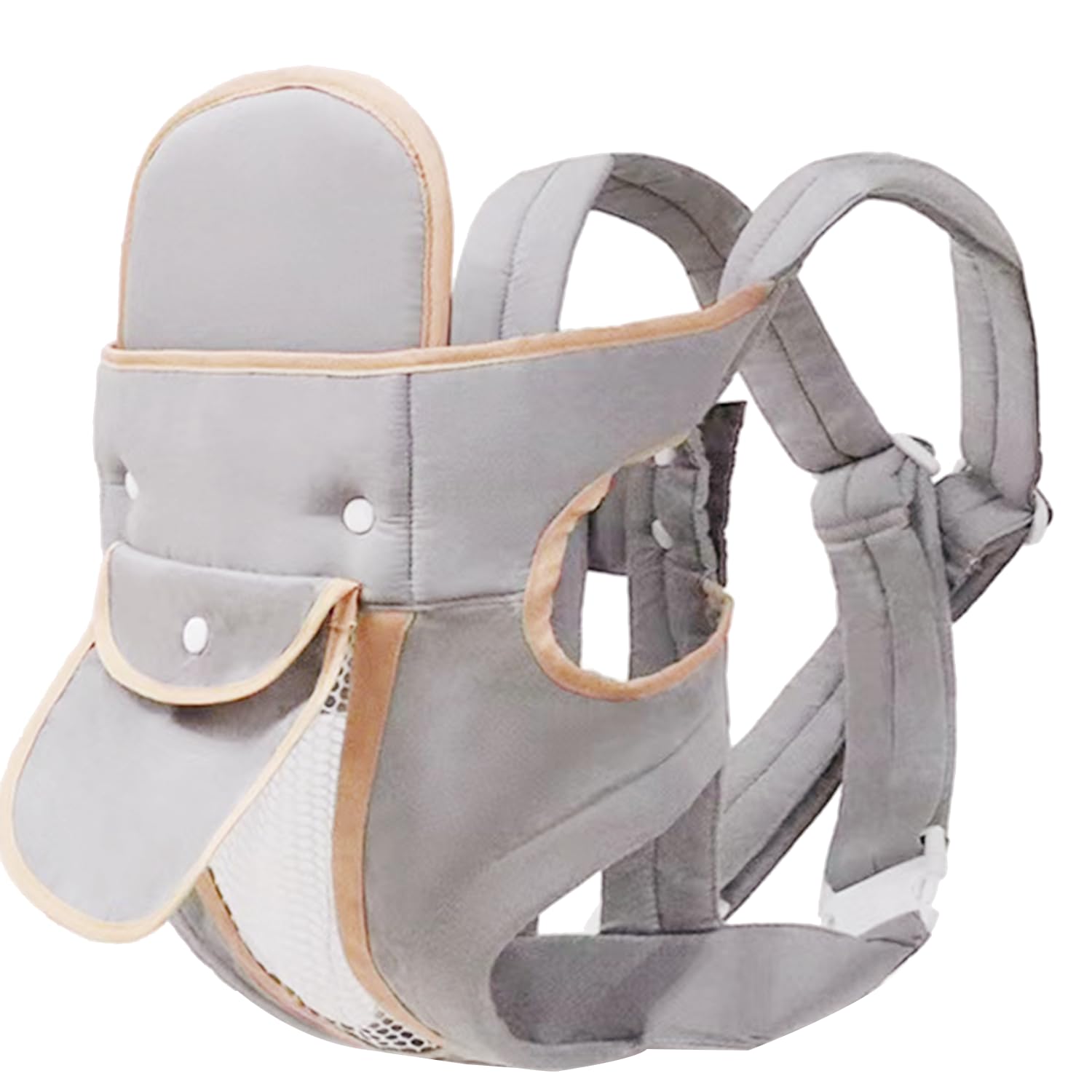 KIYUMI Baby Sling Carrier Portable Newborn Toddler,Child Infant Baby Carrier-Child Carrier Sling,Lightweight & Breathabl Hip 4 in 1 Carry,Grey