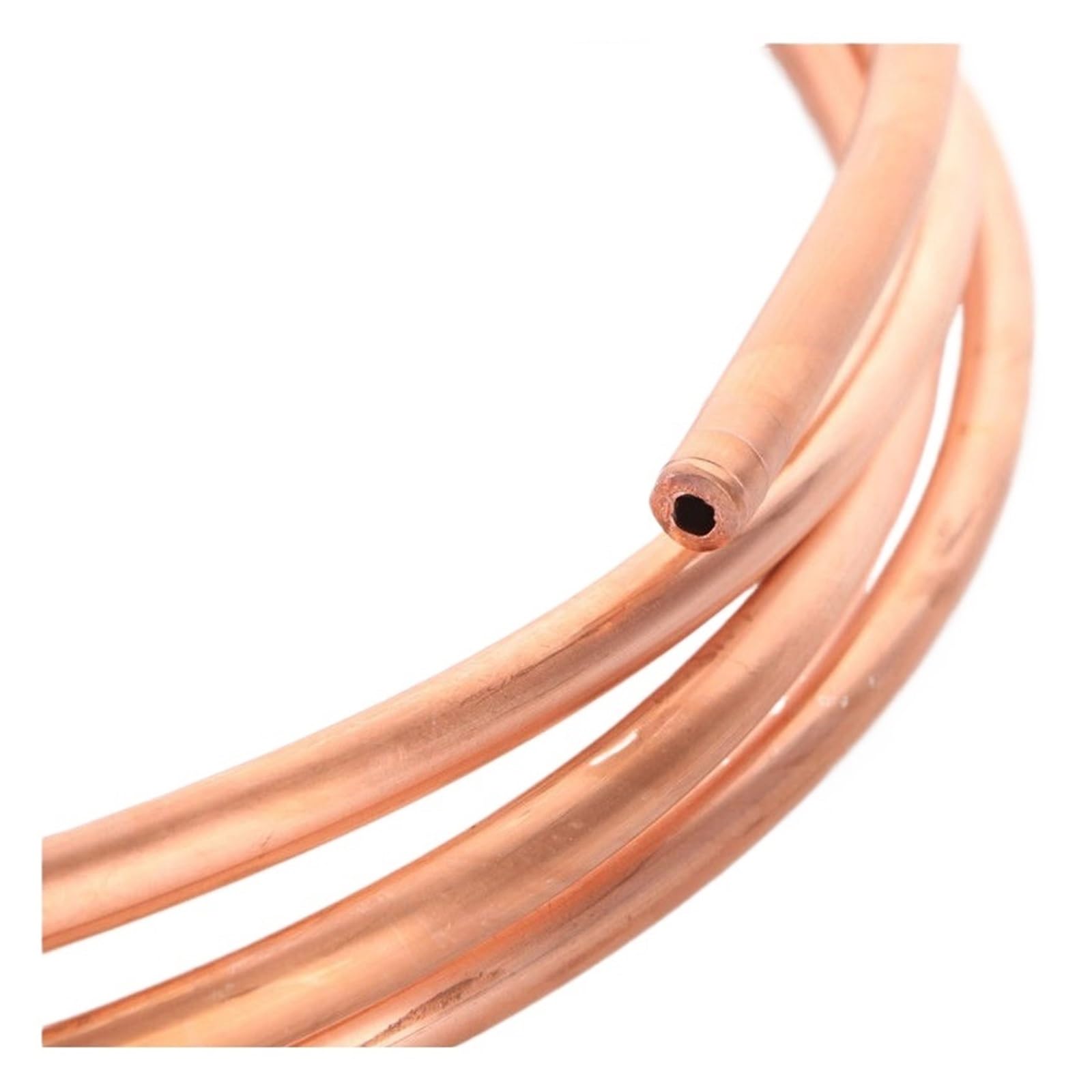 1 m/3 m OD 2 mm-12,7 mm Cewka miedziana/Węże chłodnicze klimatyzacji/Rury miedziane z miękką cewką T2 (Color : 1 Meter, Size : OD 10mm x T 2mm)