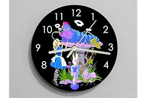Anime Clock: Alice in Wonderland Hookah Smoking Caterpillar Wall Clock