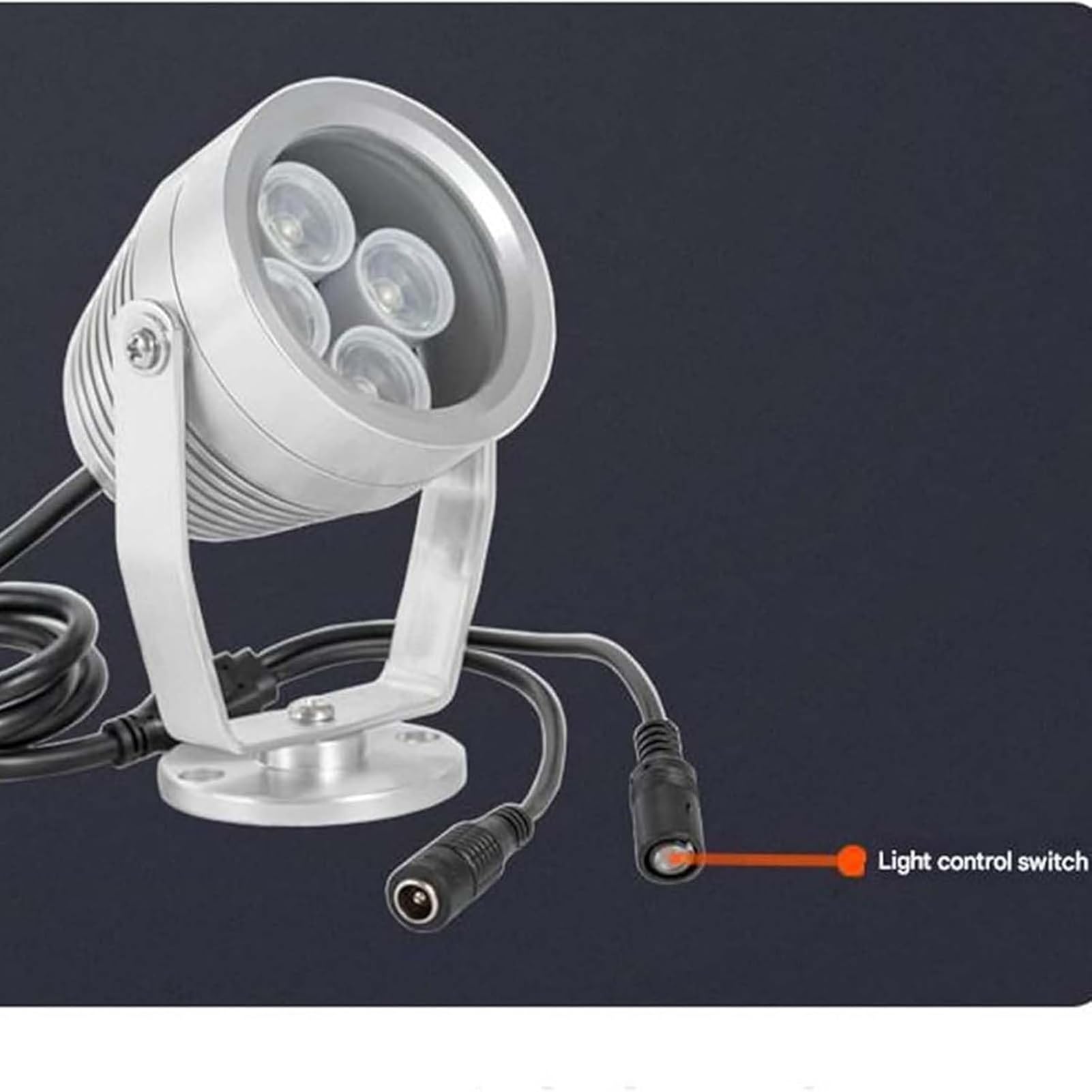 Białe światło LED, Reflektor 12 V, Uzupełniające światła Noktowizor w pełnym kolorze do monitoringu, oświetlenie pomocnicze do postów kontroli społeczności