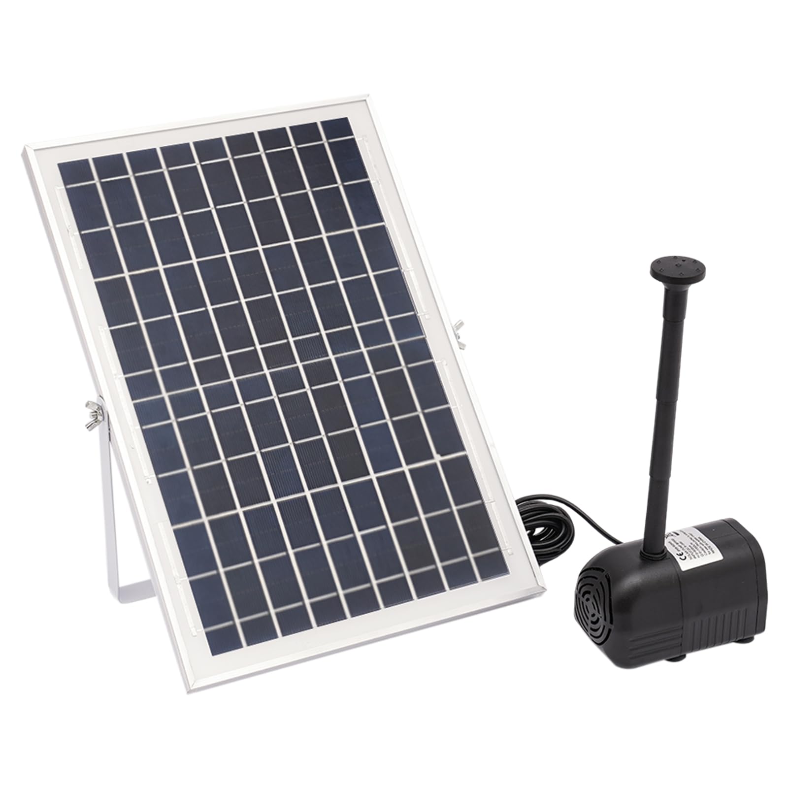 Pompa solare per laghetto da 10 W, con pannello solare, pompa per fontana solare, altezza massima di 1,5 m, per stagni, laghetti e acquari