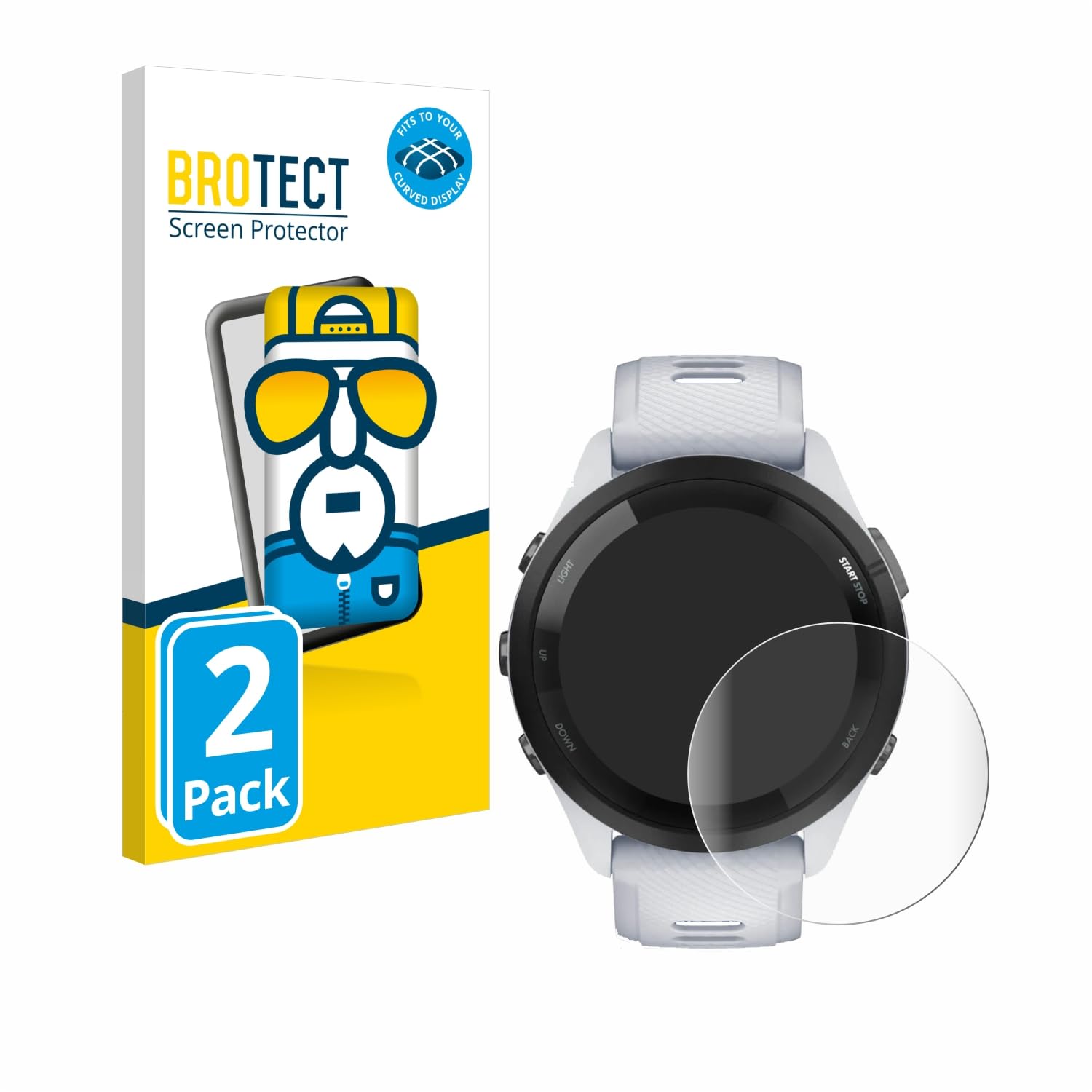 brotect Pellicola Copertura Completa Opaca per Omega Speedmaster Reduced (39 mm) (2 Pezzi) Full-Cover 3D Curvo