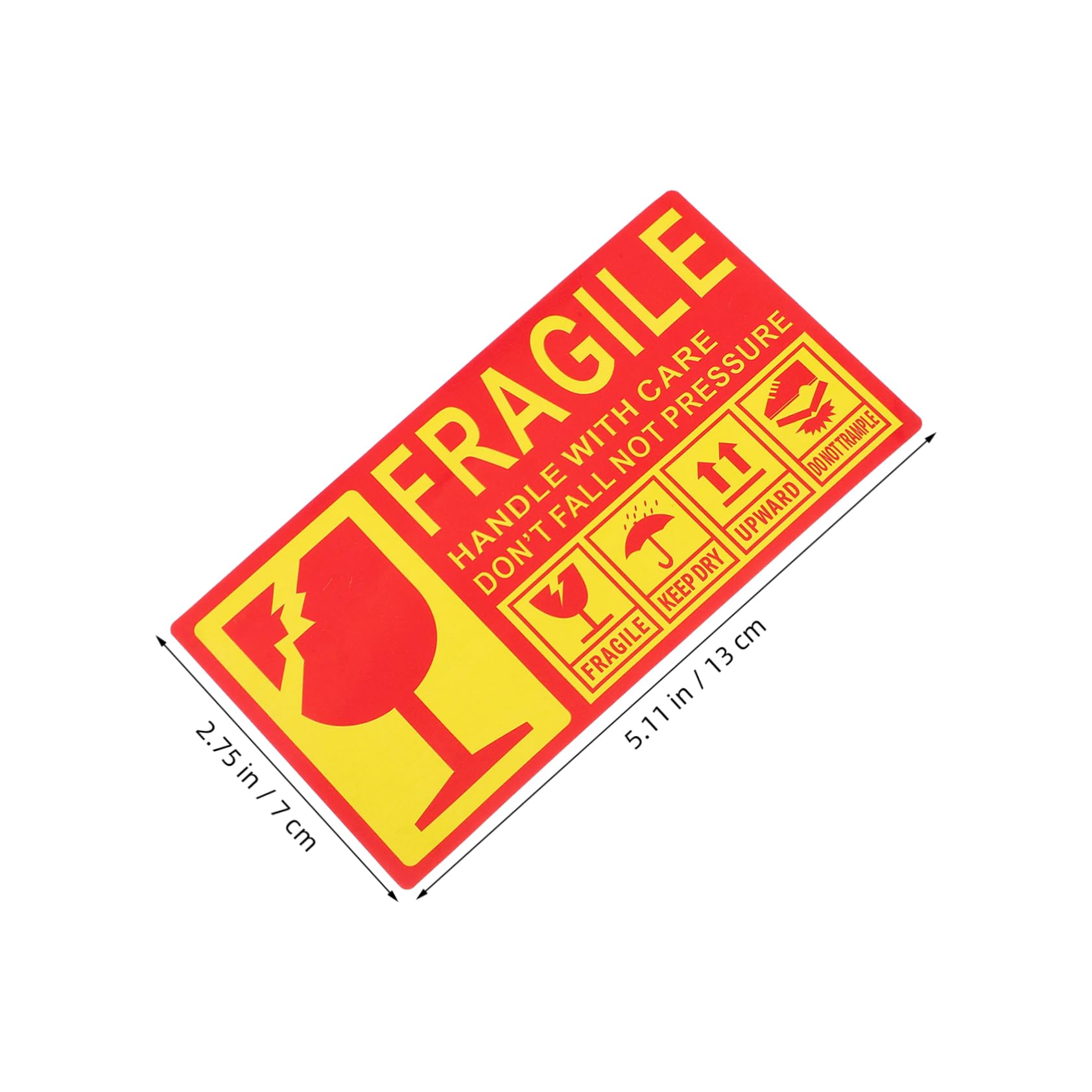 Homoyoyo Package Warning Labels 300pcs Carton Fragile Stickers 13x7cm for Adhesive Protection