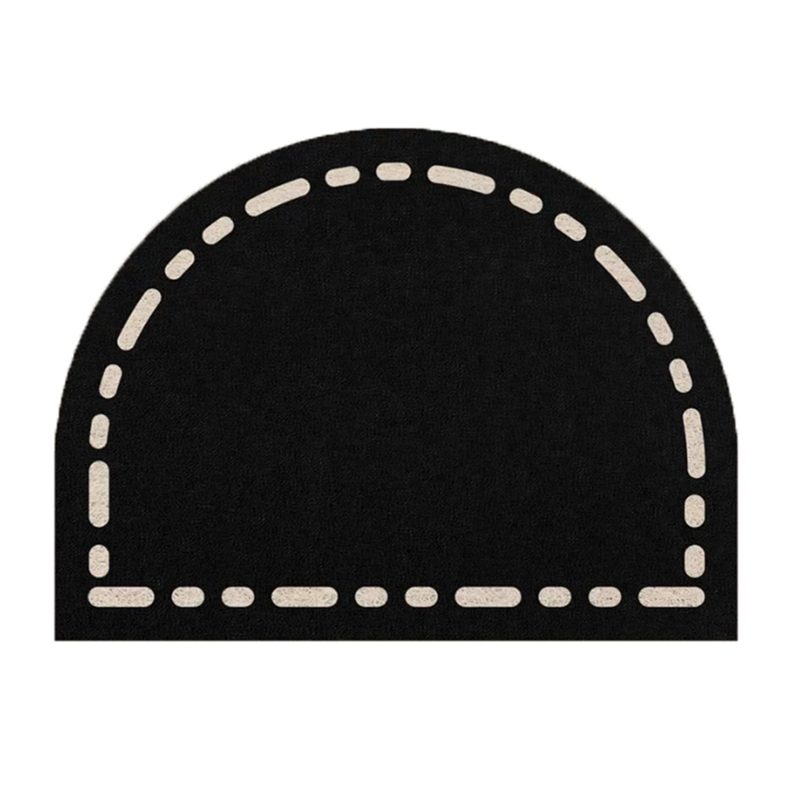 Alfombras Antideslizantes De Medio Círculo, Felpudo Entrada Interior