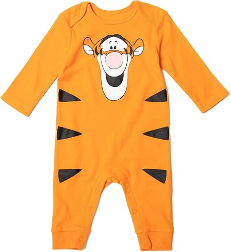 Miniatura 3 de Disney Winnie the Pooh 101 Dalmatians Lion King Mickey Mouse Minnie Mouse Baby Snap Coverall and Hat Newborn to Infant