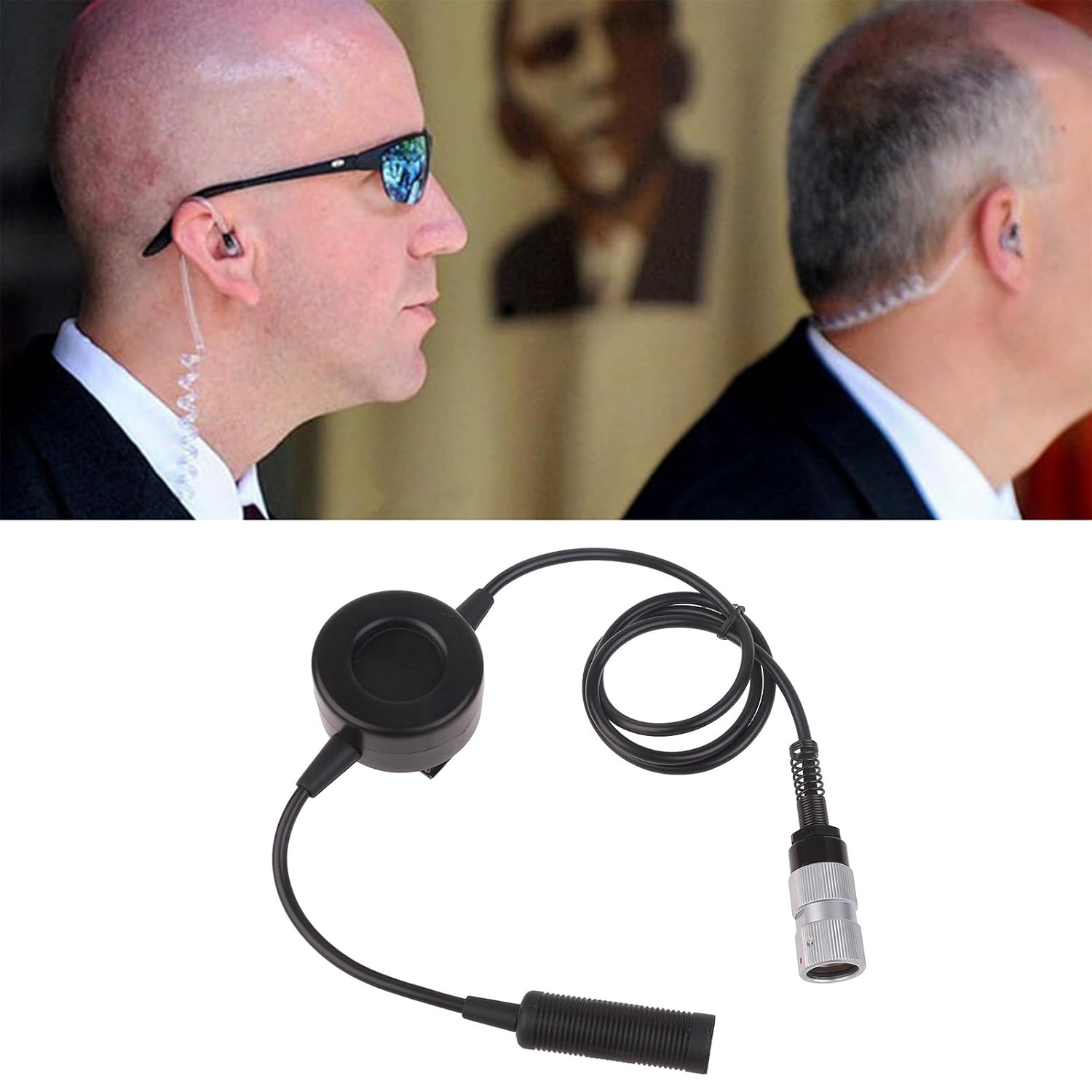 100cm 6-Pin PTT Cable Adapter for Two-Way Radio Headset
