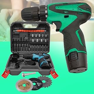 Galaxe Cordless Power Drill Sets 12V Electric Screwdriver Power Tool Set Box Brushless Motor Impact Cordless Drill with 3p... Price In India