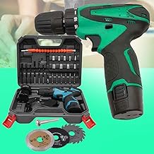 Galaxe Cordless Power Drill Sets 12V Electric Screwdriver Power Tool Set Box Brushless Motor Impact Cordless Drill with 3p...