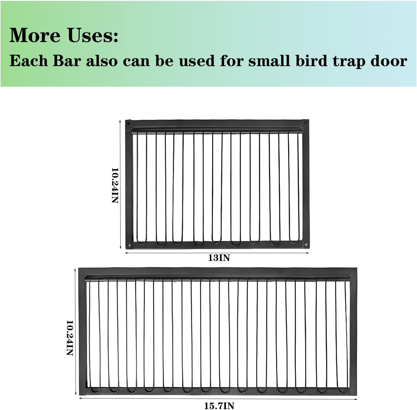 Pigeon Trap Cage, One-Way Entrance Escape-Proof Bird Traps, Easy to Install Outdoor Harmless Live Birds Cages for Catch Pigeons, Sparrow, Chicken, Lofts (Standard)
