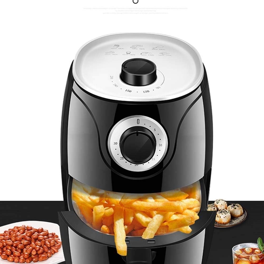 エアフライヤー、2.6L 黄金比容量 ノンスティックコーティング 温度