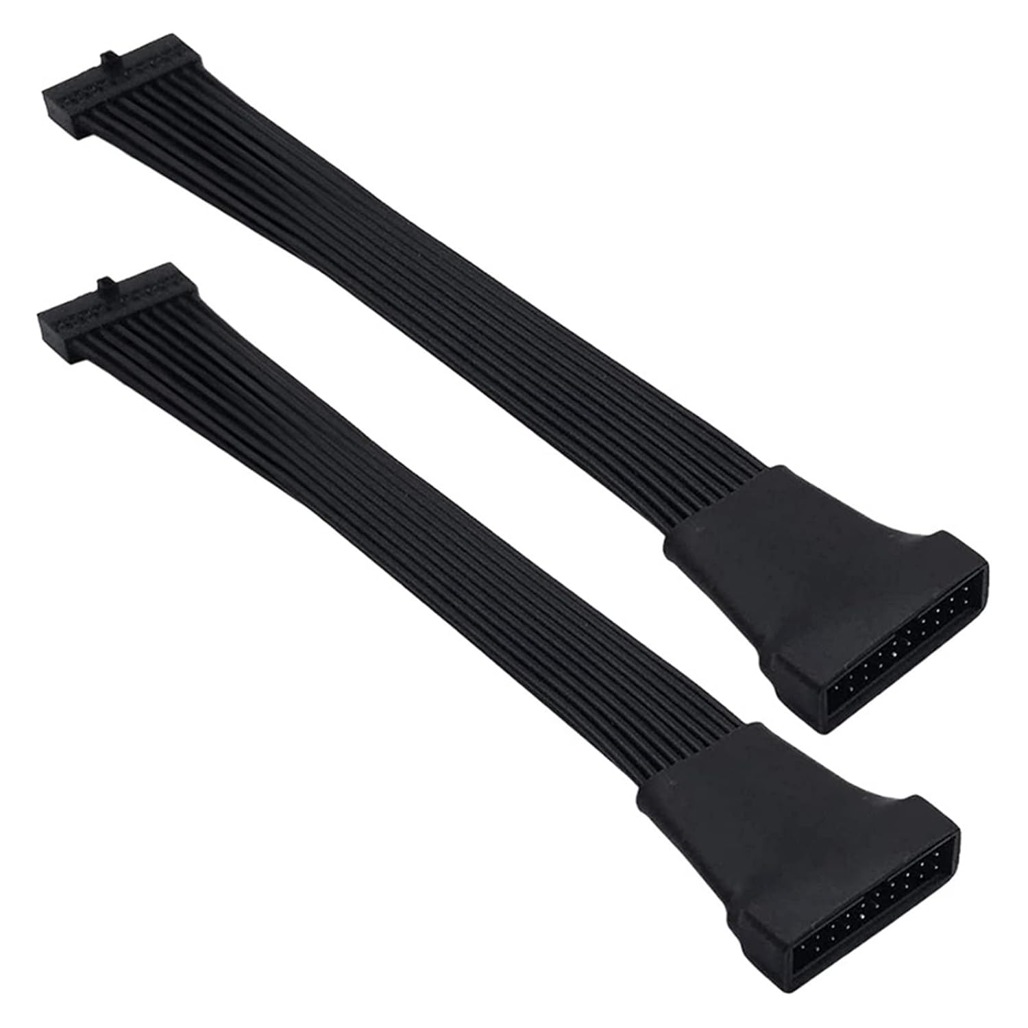 Small M~ni 3.0 19/20 Pin Internal Extension Header Adapter Cable for Motherboard 4.7 Inches (2 Pack)