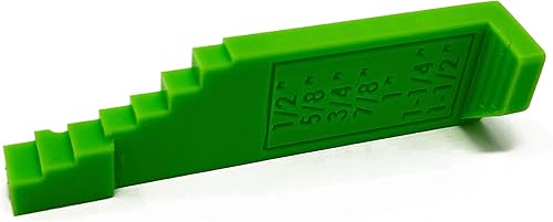 Medidor de profundidad imperial de grosor para Festool Domino DF 500 - Cambio rápido - Medidas de pulgadas para madera dura y madera contrachapada