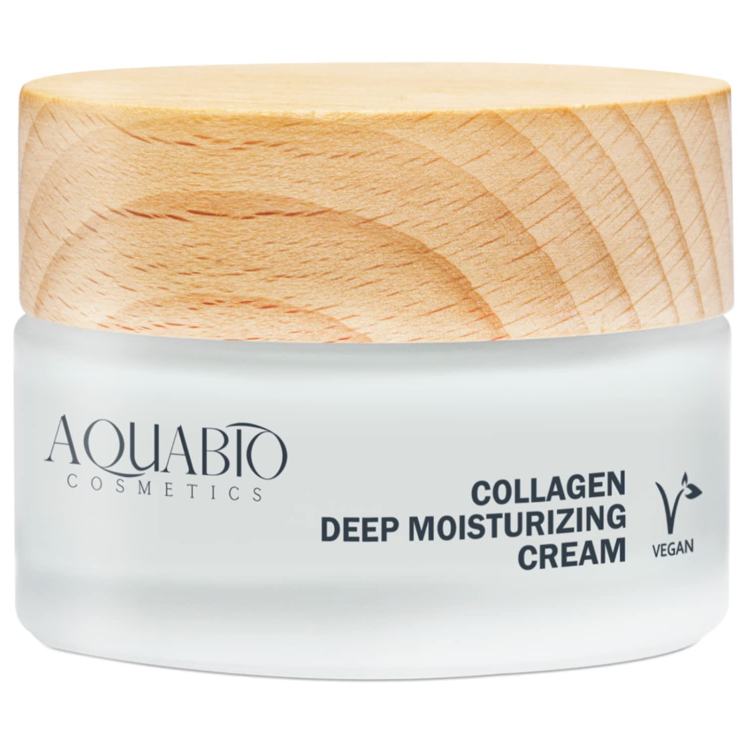 AquaBio Organic Collagen peptide Anti Aging Face & Neck Moisturizing cream for women men. Advanced Firming Skin care anti Wrinkle. Day Overnight-All