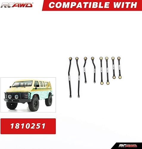 Miniatura 2 de RCAWD Juego de eslabones de alta liquidación CR18P para Hobby Plus 1/18 CR18P Rock Van y Trail Hunter piezas de actualización