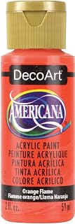 DecoArt Americana Acrylic Paint, 2-Ounce, Orange Flame