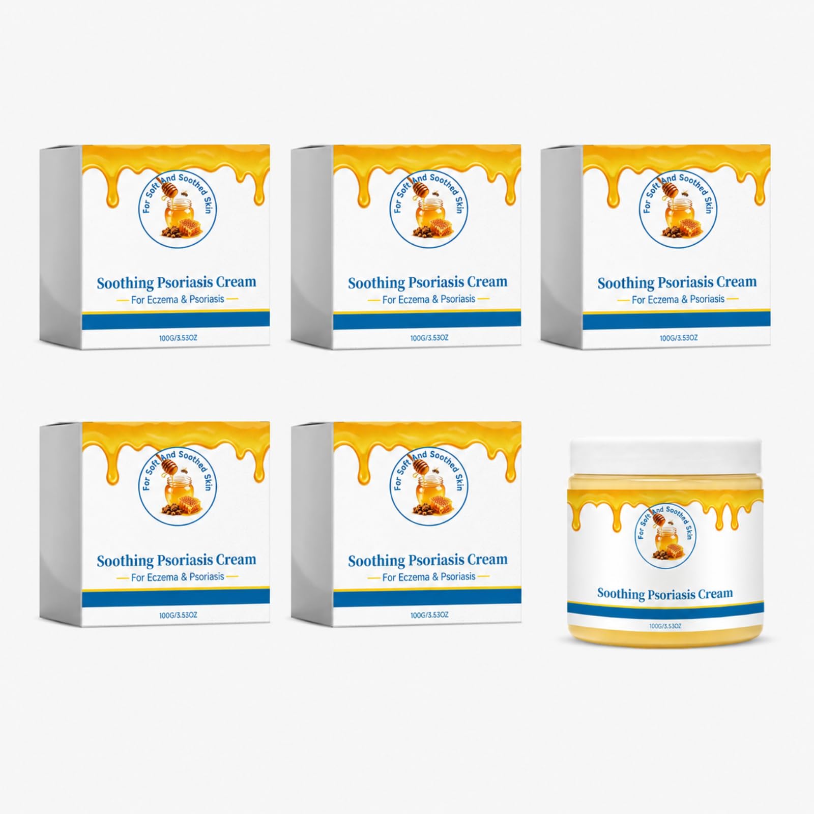Body Care Cream, Soothing Balm for Dry Itchy Eczema Prone Skin&Scalp Relief