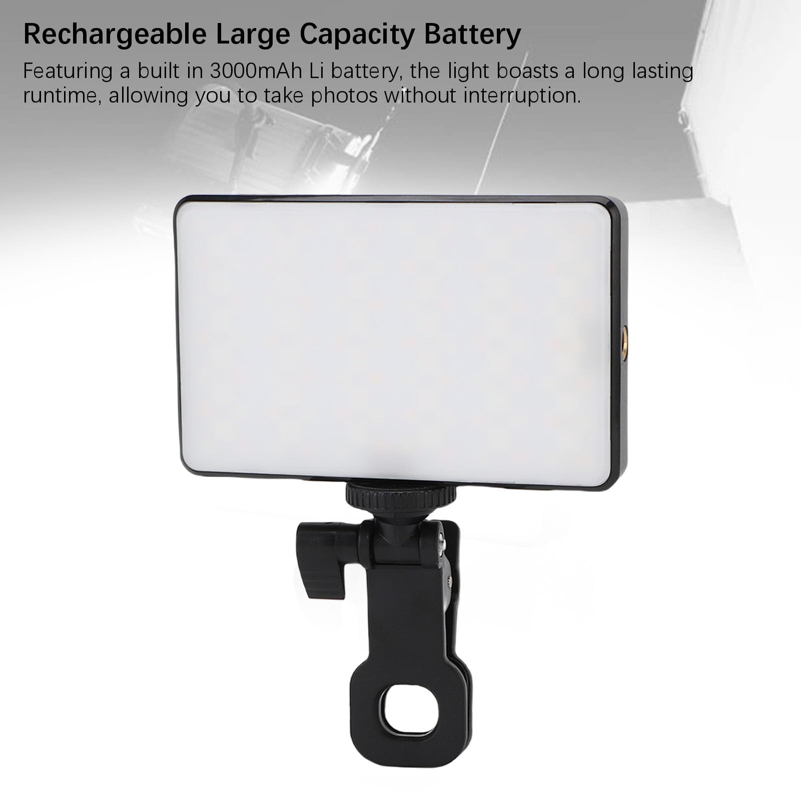 Bewinner Luz de Relleno LED RGB Recargable Regulable para Fotografía