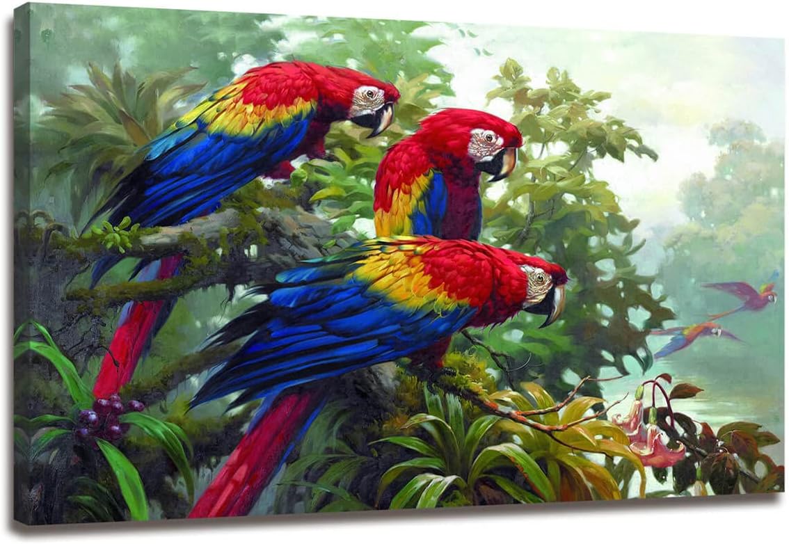 Beautiful Parrot Pictures for Bedroom Wall Decor 1 Piece